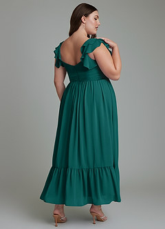 Azazie Anaya Bridesmaid Dresses Peacock A-Line Sweetheart Neckline Chiffon Dress image13