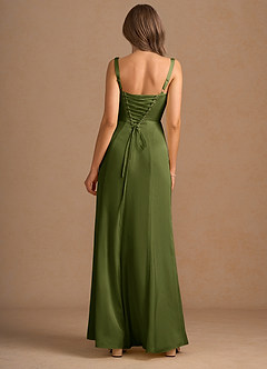 Vestido Verde Oliva Largo Amaris image2