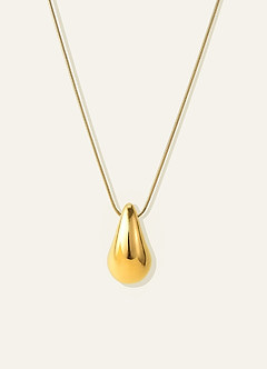 front Sculptural Teardrop Jewelry Set