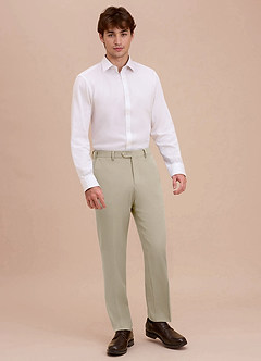 front Ethan Burgundy Refined Weave Performance Dress Pants