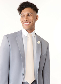 front Matte Satin Wide Tie