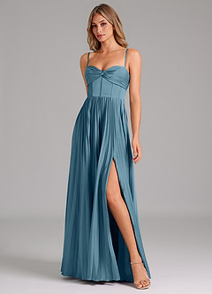 Azazie Tyla Bridesmaid Dresses Bermuda A-Line Sweetheart Neckline Stretch Satin Dress image4