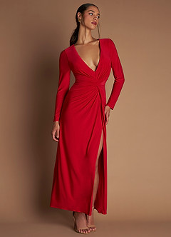 Vestido Rojo Cereza Largo Maryse image4