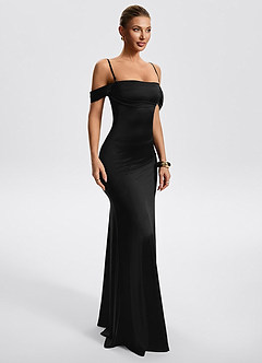 Milena Black Maxi Dress image3