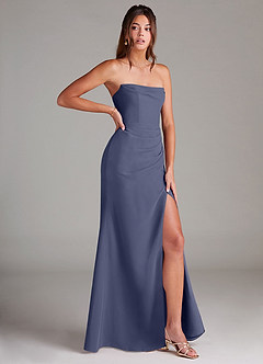 Azazie Leonis Bridesmaid Dresses Stormy Sheath Strapless Chiffon Convertible Dress image8