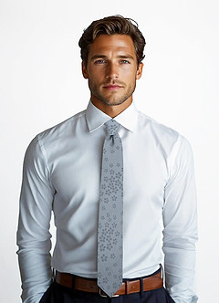 front Jacquard Wide Tie