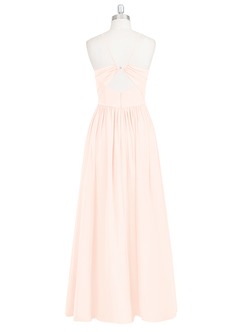 Azazie Cora Bridesmaid Dresses Pearl Pink A-Line Pleated Chiffon Dress image49
