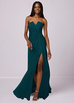 Barbie ♥ Azazie Final Sale Grape Mermaid Strapless Chiffon Convertible Dress image1