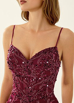 Cathalynne Burgundy Wedding Guest image5