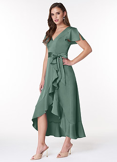 Azazie Lexis Stretch Satin Dress Vendita Finale  image3