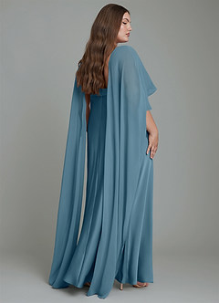 Azazie Stefania Robes de demoiselle d'honneur Robe Trapèze en Satin extensible Bermude image8