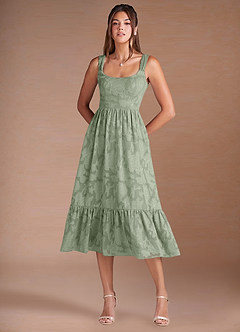 Juliette Pistachio Midi Dress image3