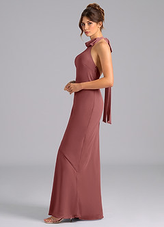 Azazie Velli Bridesmaid Dresses Amethyst Mermaid Bow Chiffon Dress image5