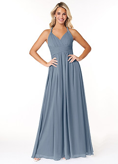 Azazie Ashia Final Sale Twilight A-Line Pleated Chiffon Dress image1