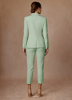 front Kennedy Dusty Sage Structured Stretch Dress Pants