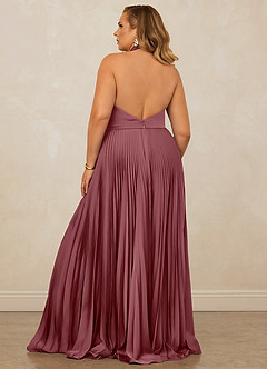 Christian Siriano Bridal for Azazie 1007 Bridesmaid Dresses Desert Rose A-Line Pleated Stretch Satin Dress image11