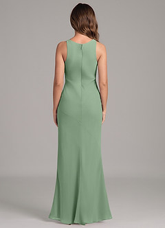 Azazie Allettie Bridesmaid Dresses Matcha Mermaid Chiffon Dress image2