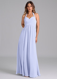 Azazie Darlyn Bridesmaid Dresses Lavender A-Line Pleated Chiffon Dress image5