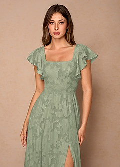 Talia Agave Green Midi Dress image5