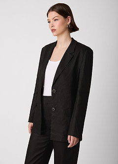 front Blazer 100% linho europeu