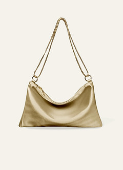 front Metallic Chain Underarm Bag