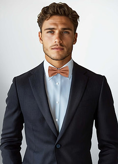 front Adjustable Stretch Satin Bow Tie