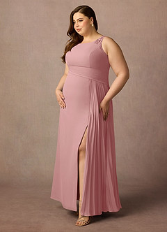 Azazie Galvan Mother of the Bride Dresses Dusty Rose A-Line Sequins Chiffon Dress image9