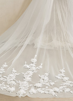 Azazie Avia Robes de mariée Robe Sirène en Dentelle Paillettes Blanc De Diamant image9