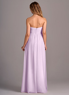 Azazie Joni Jurken voor bruidsmeisjes Converteerbaar Jurk van Chiffon met A-Lijn Strapless Frosted Lila image5