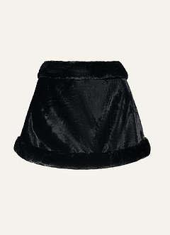 front Grace Style Faux Fur Wrap