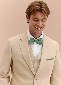 front Adjustable Stretch Satin Bow Tie – 6-Piece Set