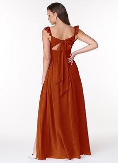 Azazie Metz Bridesmaid Dresses A-Line Sweetheart Ruched Chiffon Floor-Length Dress image2
