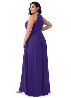 Azazie Bonnie Bridesmaid Dresses Regency A-Line Keyhole Ruched Chiffon Dress image32