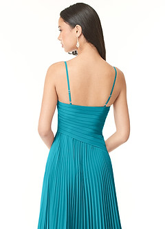 Azazie Vini Bridesmaid Dresses Jade A-Line V-Neck Pleated Chiffon Dress image5