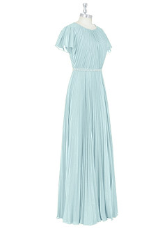 Azazie Kara Abiti da damigella modesti Abito A-Line Plissettato Chiffon Floor-Length image9