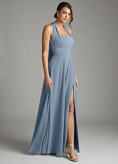 Azazie Tamira Suknie dla druhen Linia A Pofałdowany Szyfon Do ziemi Sukienka image7