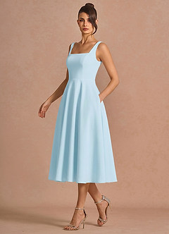 Brynn Sky Blue Midi Dress image4