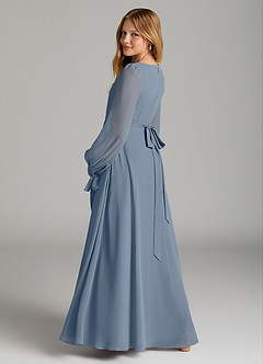 Azazie Leonia Junior Twilight A-Line with Pockets Chiffon Dress image2