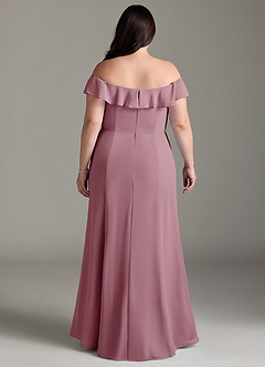 Azazie Sophie Bridesmaid Dresses Vintage Mauve A-Line Off the Shoulder Chiffon Convertible Dress image7