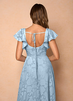 Anna Sky Blue Ruffled Maxi Dress image7