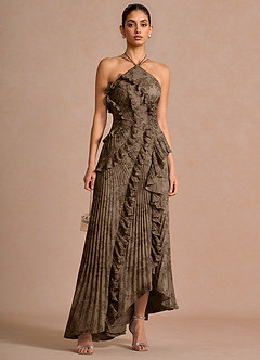 Hatsu Coffee Brown Maxi Dress image4