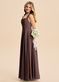 Azazie Kady Junior Ganache A-Line Sweetheart Neckline Chiffon Dress image5