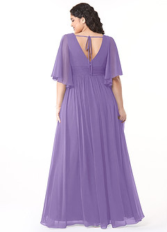 Azazie Temeka Bridesmaid Dresses Tahiti A-Line Ruched Chiffon Dress image8