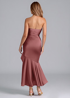 Azazie Danie Bridesmaid Dresses Amethyst Sheath Strapless Chiffon Dress image6
