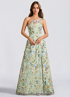 Vestido Verde Claro Largo Griselda image3