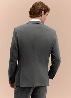 front William Holzkohle Anzugjacke