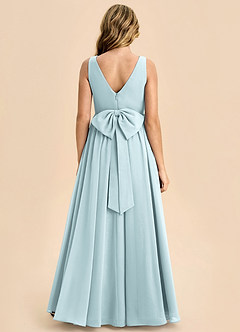 Azazie Hathaway Junior Mist A-Line Bow Chiffon Dress image1