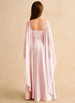 Azazie Fishie Junior Formal Flower Girl Klänningar Klä A-Line i Matt satäng image2