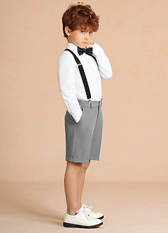 front Oliver Gris Conjunto de 4 piezas de pantalones cortos para niño