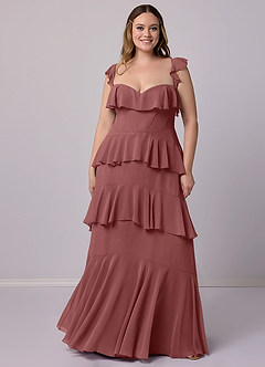 Barbie ♥ Azazie Bridesmaid Dresses Amethyst A-Line Sweetheart Neckline Chiffon Dress image8
